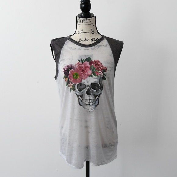 Express Skull Muscle Tee - Picture 1 of 3